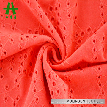 Mulinsen Textile High Quality Hole Punch Pure DTY Dyed Polyester Jacquard Fabric